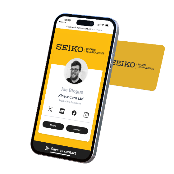 Seiko Digital Business Card Mock Up